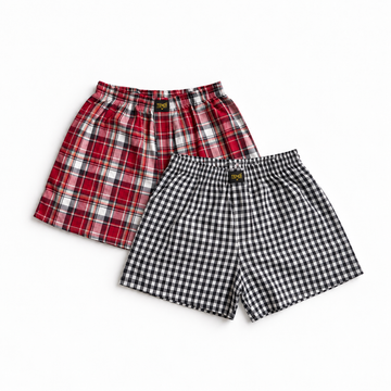 100% Cotton Woven Boxer Duo – 2 Pack
